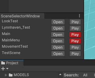 Unity Tool: Scene&nbsp;Selector